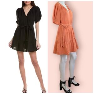 Velvet By Graham & Spencer Bella Mini-Dress In Peach, Rare Color!!